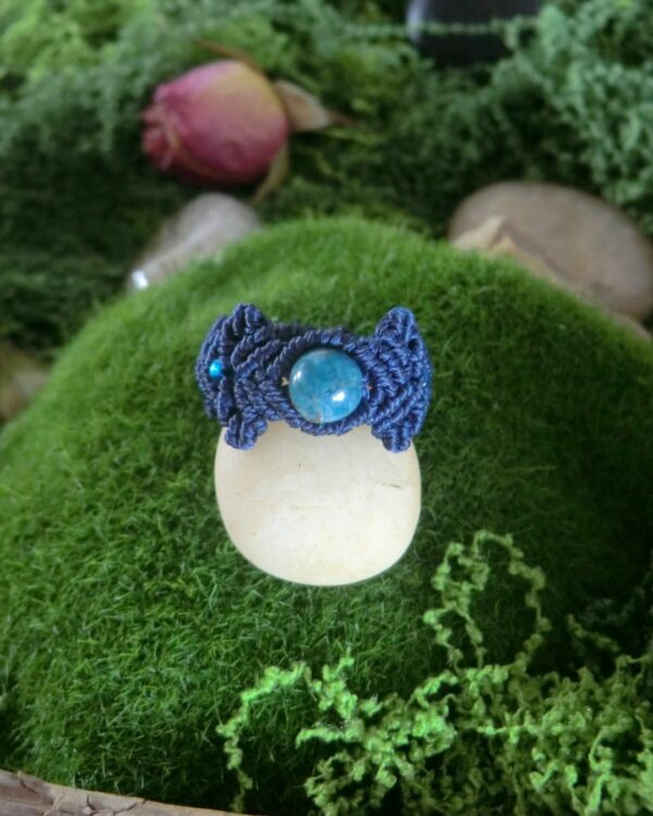 Bague "Uranus" – Micro-Macramé – Image 3