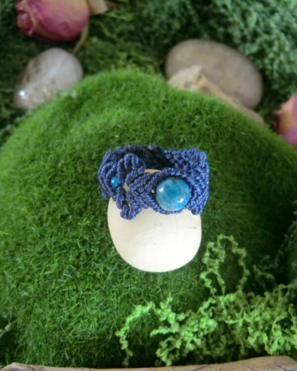 Bague "Uranus" – Micro-Macramé – Image 2