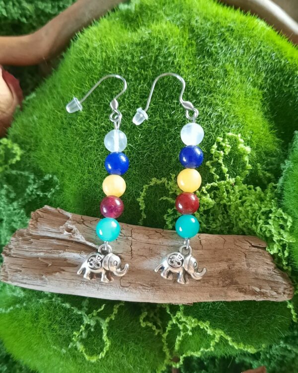 Boucles d'oreilles "Chang" couleur d'Inde