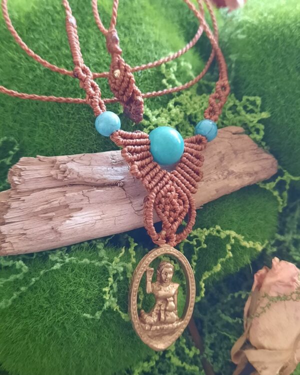 Collier Déesse Thaï et turquoise – Image 3