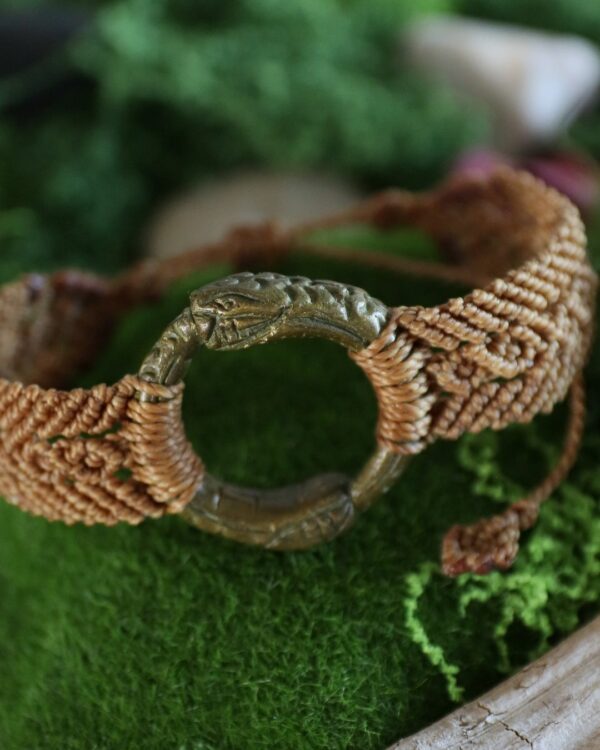 Bracelet amulette Ouroboros - "Cycle sacré" – Image 2