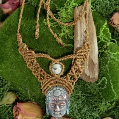 Collier Bouddha • Amazonite protectrice