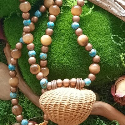 collier mâlâ œil de tigre