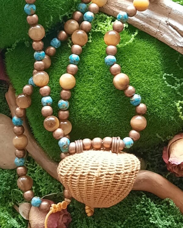 collier mâlâ œil de tigre