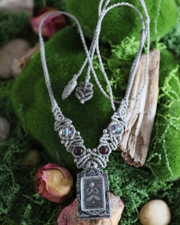 Collier "Mistil" - Amulette Bouddha Thaïlande