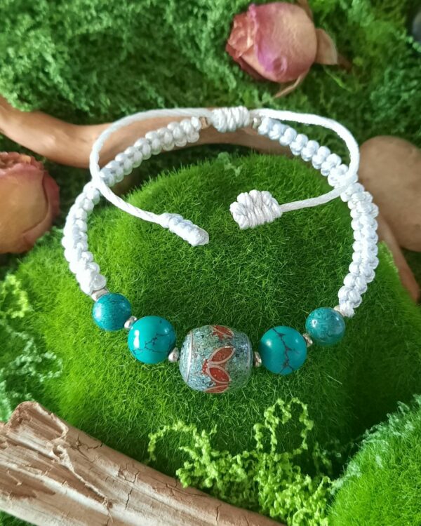 bracelet tibétain turquoise