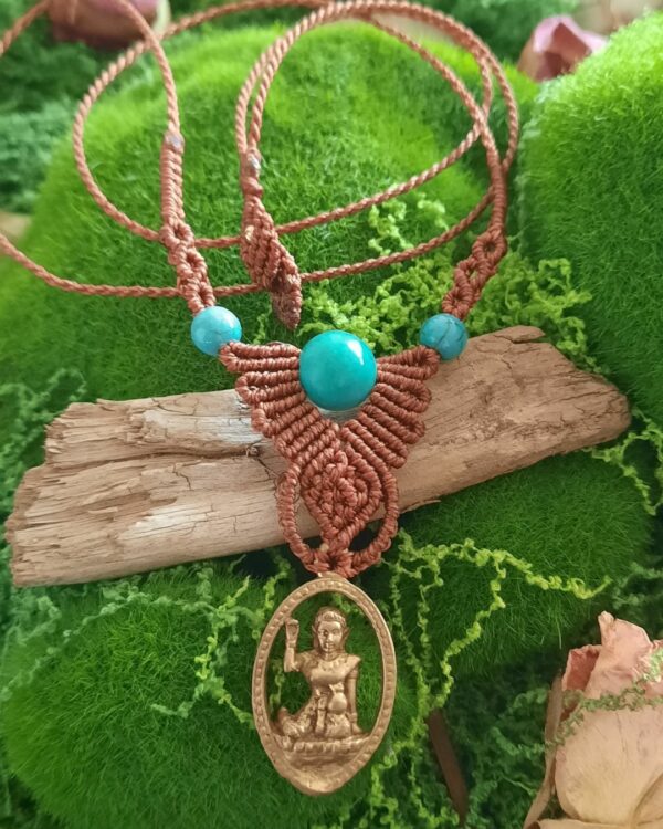 Collier Déesse Thaï et turquoise – Image 2