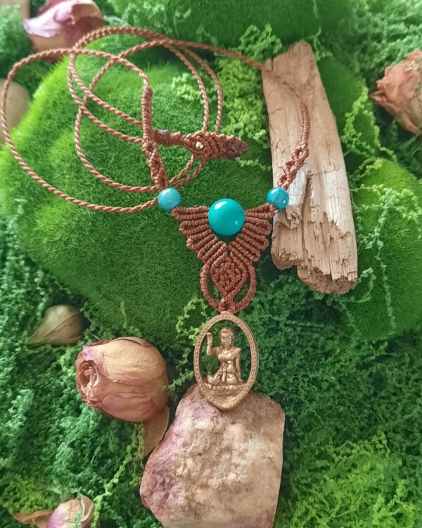 Collier Déesse Thaï et turquoise