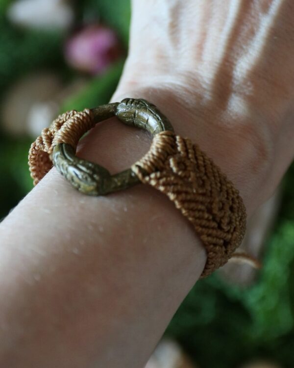 Bracelet amulette Ouroboros - "Cycle sacré" – Image 3
