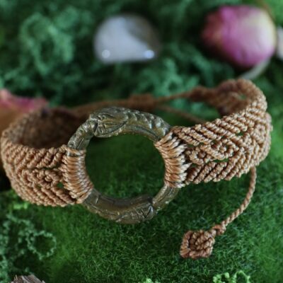 Bracelet amulette Ouroboros - "Cycle sacré"