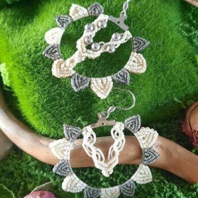 Créoles Viking micro macrame