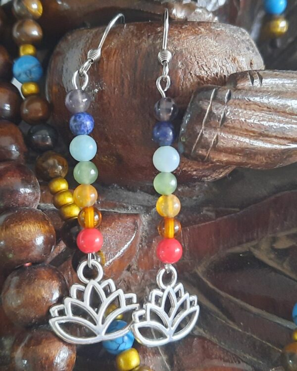 Boucles d'oreilles 7 chakras "Gakpoua" – Image 3