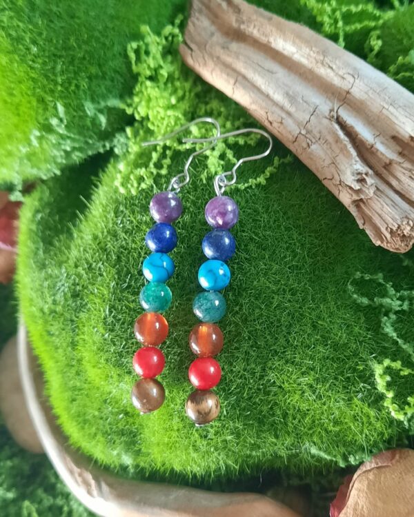 Boucles d'oreilles "Ced", 7 chakras. – Image 3