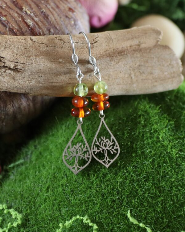 Boucles d’oreilles Arbre de Vie "Xaphan" – Image 2