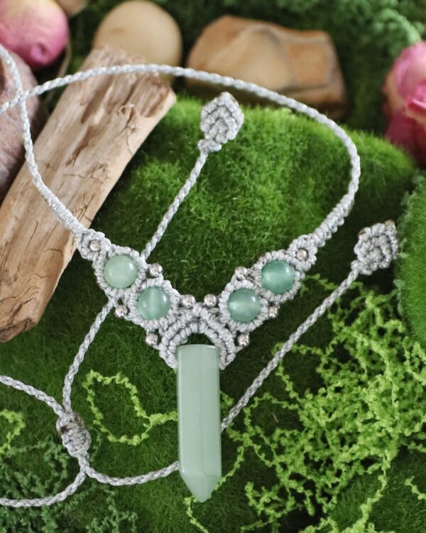 Collier aventurine verte "Xawenthurin" – Image 2