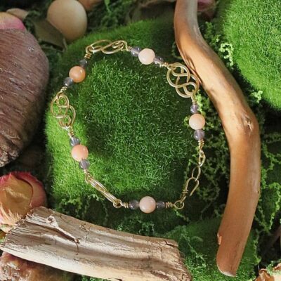 Bracelet Morganite & Améthyste "Morkaene"